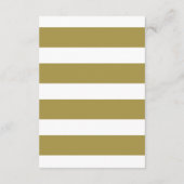 Gold Mr. en Mrs Elegant Script Wedding Reception Informatiekaartje (Achterkant)