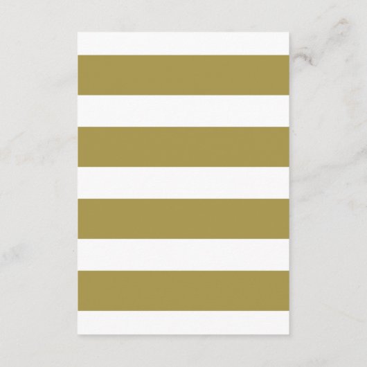 Gold Mr. en Mrs Elegant Script Wedding Reception Informatiekaartje (Achterkant)
