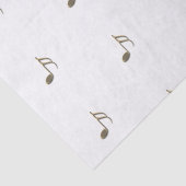 Gold Music Note Patroon Tissue Paper Tissuepapier (Detail)