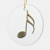 Gold Music Note Soprano Singer Kerstmis Keramisch Ornament (Links)