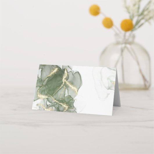Gold Muted Sage Green Ink (Achterkant)