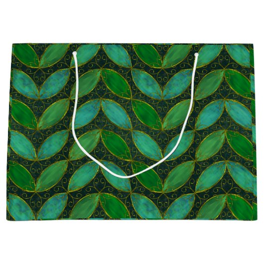 "Gold 'n Leaf" cadeautas tas (Voorkant)