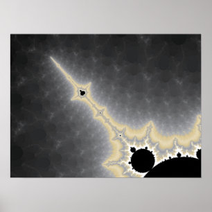 Gold-naald in het kwikPoster Poster