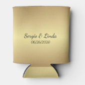 Gold Name en Date Blikjeskoeler (Voorkant)