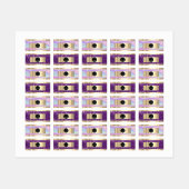 Gold Name Mode Online Winkelen Logo Holograaf Labels (Vel)