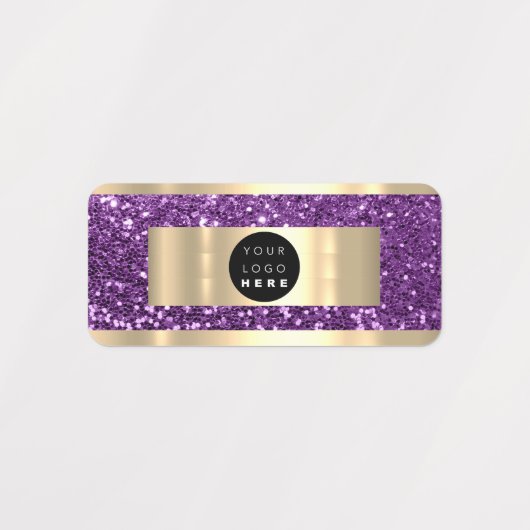 Gold Name Mode Online Winkelen Logo Holograaf Labels (Design 2)