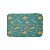 Gold Nautical Pattern Badmat (Voorkant)