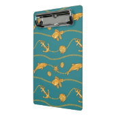 Gold Nautical Pattern Mini Klembord (Angled2)
