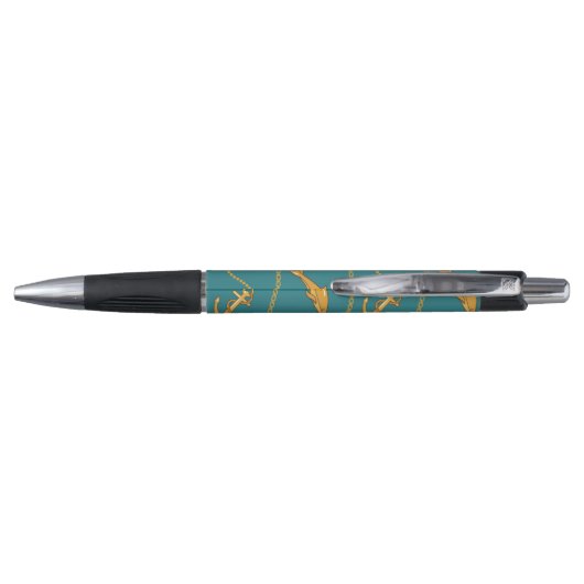 Gold Nautical Pattern Pen (Achterkant)