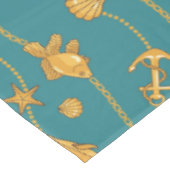 Gold Nautical Pattern Tafelkleed (Gekanteld)