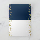 Gold Navy 40e anniversaire Merci Parties scintilla (Intérieur)
