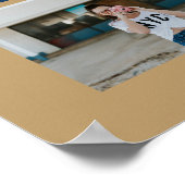 Gold & Navy 6 Foto Afstuderen Poster (Hoek)