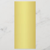 Gold Navy Coral Sequins Diamonds Bow Mariage Menu (Dos)