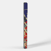 Gold Navy Red Peacock Swirl Case-Mate iPhone Case (Achterkant / Rechts)