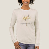 Gold New Year's Eve Day Celebration Sparklers Tri-Blend Shirt (Voorkant)