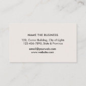 Gold Nib Loan Signing Agent Writer Author Business Visitekaartje (Achterkant)