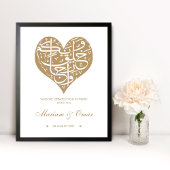 Gold Nikkah Wedding Poster
