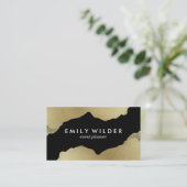 Gold noir plongé | Carte de visite (Debout devant)