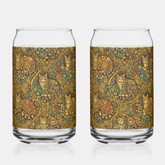 Gold Nouveau Style Cats