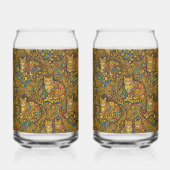 Gold Nouveau Style Cats (Gauche)