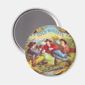 Gold Nuggets Antiek Sigar Label Magneet (Voorkant / Achterkant)