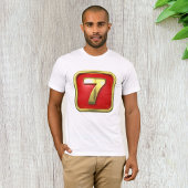 Gold Number Seven Mannen T-Shirt