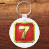 Gold Number Seven Sleutelhanger (Voorkant)