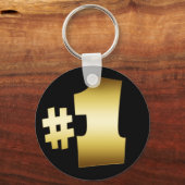GOLD NUMMER 1 SLEUTELHANGER (Voorkant)