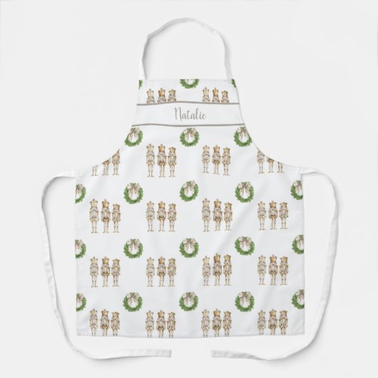 Gold Nutcracker and Wreath Christmas Schort (Voorkant)