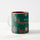 Gold Nutcracker Festive Personnalisé Christmas Mug (Devant gauche)