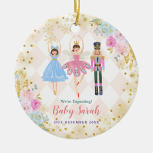 Gold Nutcracker We verwachten ouders  Keramisch Ornament