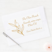 Gold Olive Branch Label (Envelop)
