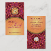 Gold OM Batik New age Holistic Visitekaartje (Voorkant / Achterkant)