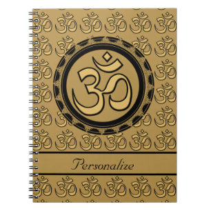 Gold Om-laptop Notitieboek
