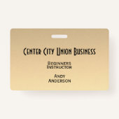 Gold Ombre Badge (Achterkant)