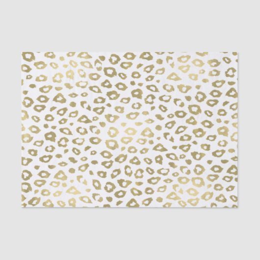 Gold Ombre Leopard Print Tissuepapier (Voorkant)