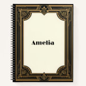 Gold on Black Classic Notitieboek (Voorkant)