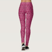 Gold op roze Leggings - paasyoghurt (Achterkant)