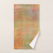 Gold Oranje Gellow Red Green Pattern Bad Handdoek (Handdoek)