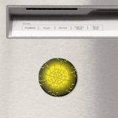 Gold Ornament Magnet Magneet (Insitu (Vaatwasser))