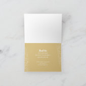 Gold Ornaments Business Hartelijk dank voor Kerstm Feestdagen Kaart (Binnen)