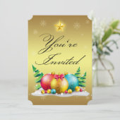 Gold Ornimental, vos invitations personnalisées de (Debout devant)