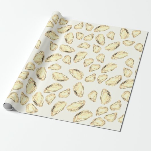 Gold Oyster Wrapping Paper // GOLD Cadeaupapier (Uitgerold)