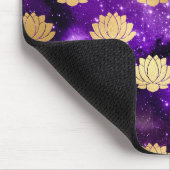 Gold & Paars Galaxy Dharma Mandala Pattern Muismat (Hoek)