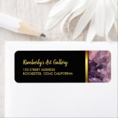 Gold paarse amethyst professionst etiket (Insitu)