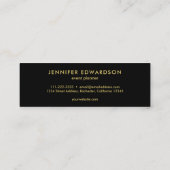 Gold paarse amethyst professionst mini visitekaartje (Achterkant)