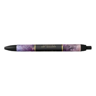 Gold paarse amethyst professionst zwarte inkt pen