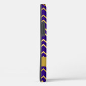 Gold Paarse Art Deco Geometric Pattern personalise Case-Mate iPhone Case (Achterkant / Rechts)