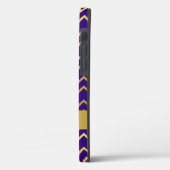 Gold Paarse Art Deco Geometric Pattern personalise Case-Mate iPhone Case (Achterkant / Links)