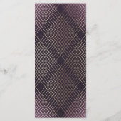 Gold Paarse Elegance Diamond Geo Deco Wedding Programma (Achterkant)
